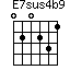 E7sus4b9=020231_1