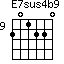 E7sus4b9=201220_9