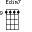 Edim7=1111_9