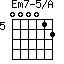 Em7-5/A=000012_5