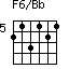 F6/Bb=213121_5