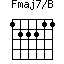 Fmaj7/B=122211_1