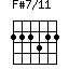F#7/11=222322_1