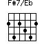 F#7/Eb=242342_1