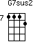 G7sus2=1112_7