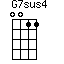 G7sus4=0011_1