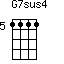 G7sus4=1111_5