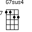G7sus4=1122_7