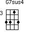 G7sus4=3313_3