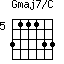 Gmaj7/C=311133_5