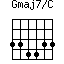 Gmaj7/C=334433_1