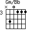 Gm/Bb=N30111_3