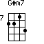 G#m7=2213_7