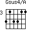 Gsus4/A=313311_3