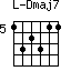 Dmaj7=132311_5