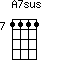 A7sus=1111_7