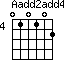 Aadd2add4=010102_4