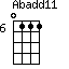 Abadd11=0111_6