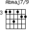 Abmaj7/9=113122_3