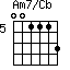 Am7/Cb=001113_5