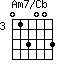 Am7/Cb=013003_3