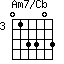Am7/Cb=013303_3