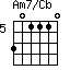 Am7/Cb=301110_5