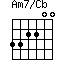 Am7/Cb=332200_1