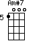 Am#7=1000_5