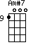 Am#7=1000_9