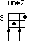 Am#7=3231_3