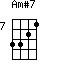 Am#7=3321_7