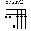 B7sus2=224222_1