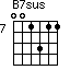B7sus=001311_7