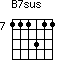 B7sus=111311_7