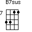 B7sus=3311_7
