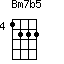 Bm7b5=1222_4