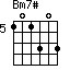 Bm7#=101303_5