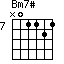Bm7#=N01121_7