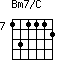 Bm7/C=131112_7