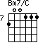 Bm7/C=200111_7