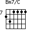Bm7/C=231111_7