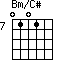 Bm/C#=0101_7