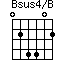 Bsus4/B=024402_1