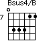 Bsus4/B=033311_7