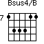 Bsus4/B=133311_7
