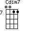 Cdim7=0011_7
