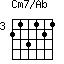 Cm7/Ab=213121_3