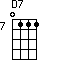 D7=0111_7