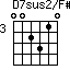 D7sus2/F#=002310_3